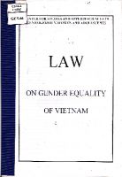 Law on Gender Equality of Vietnam